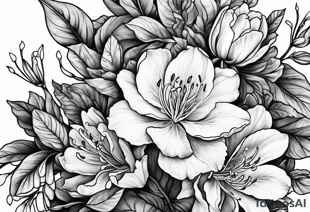 Azaleas tattoo idea