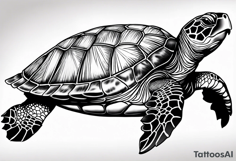 Sea turtle tattoo idea