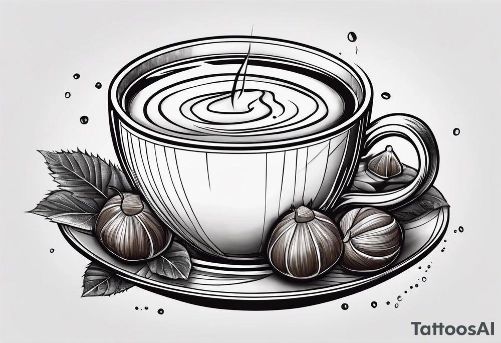 chestnuts poured into coffee tattoo idea