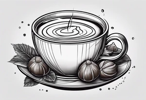 chestnuts poured into coffee tattoo idea