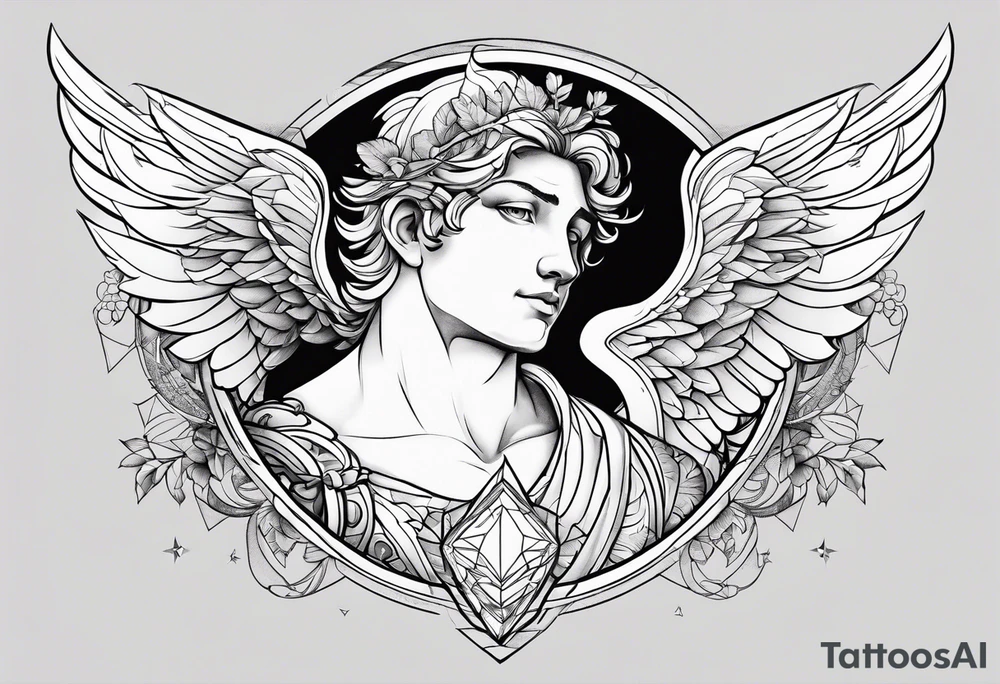 Male cupid tattoo idea