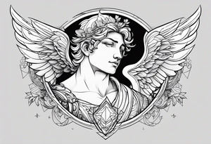 Male cupid tattoo idea