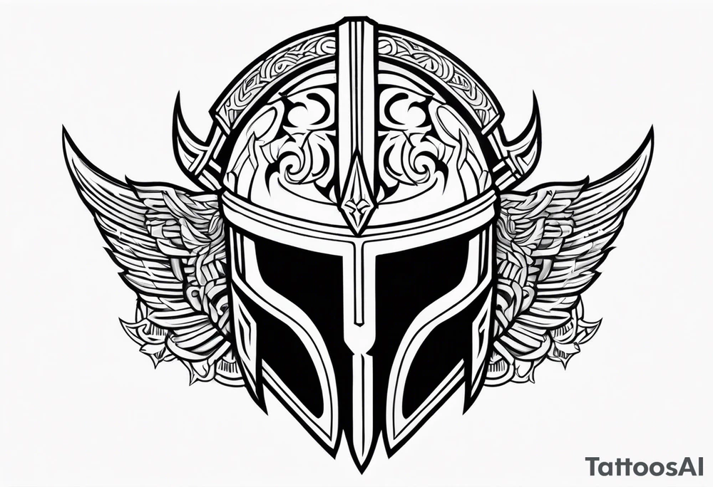 Valhalla helmet tattoo idea