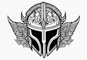 Valhalla helmet tattoo idea