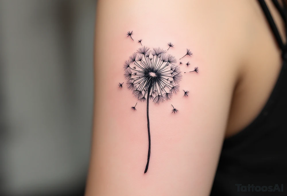 dandelion tattoo idea