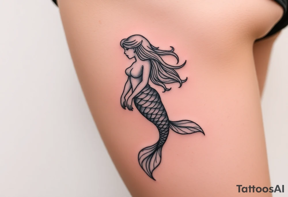 mermaid tattoo tattoo idea