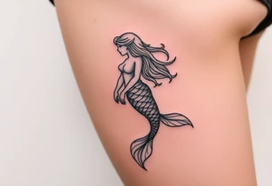 mermaid tattoo tattoo idea