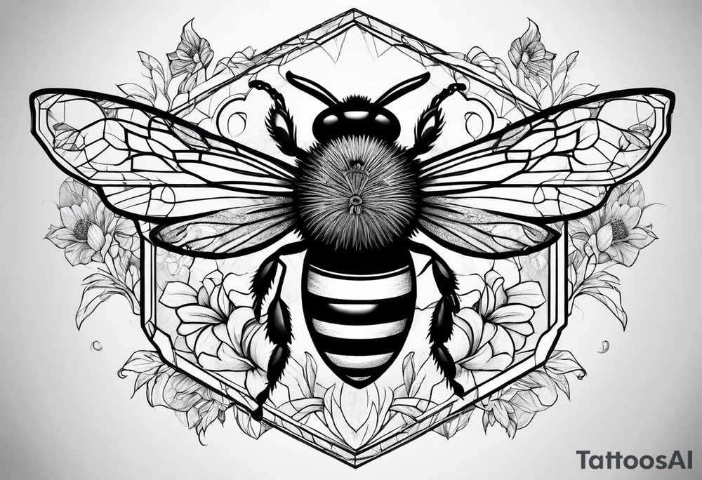 a bee tattoo idea