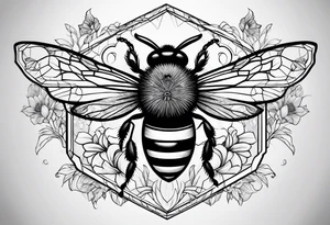 a bee tattoo idea