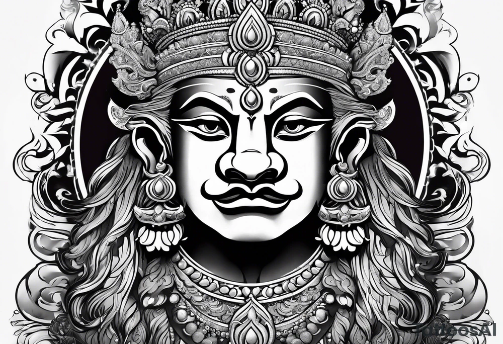 Laxmi Narasimha tattoo idea