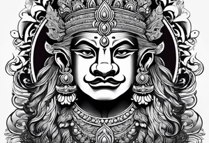 Laxmi Narasimha tattoo idea