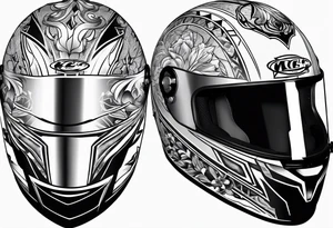 Race helmet #2 tattoo idea