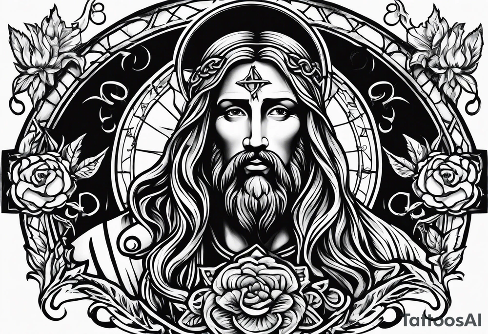 Witchcraft Jesus jail mom farm tattoo idea