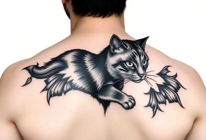 Black Cat tattoo idea
