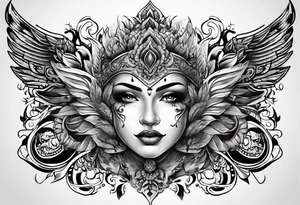 Stomach tattoo full tattoo idea