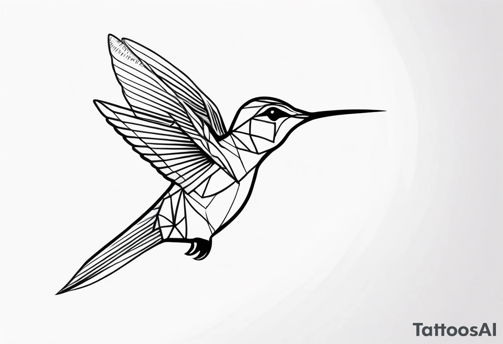 Hummingbird small tattoo idea