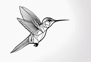 Hummingbird small tattoo idea