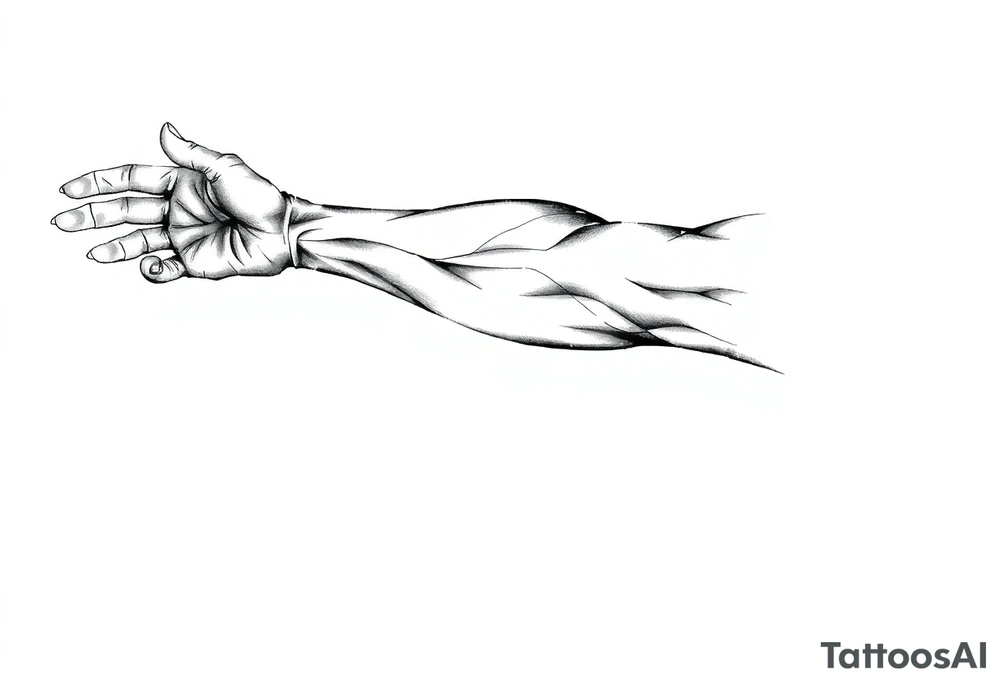 Längliche Engelsflügel tattoo idea