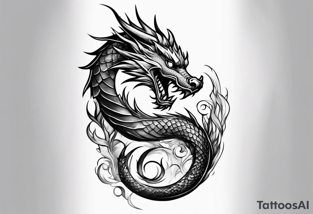 Dragon sleeve tattoo idea