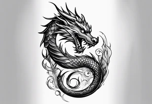 Dragon sleeve tattoo idea