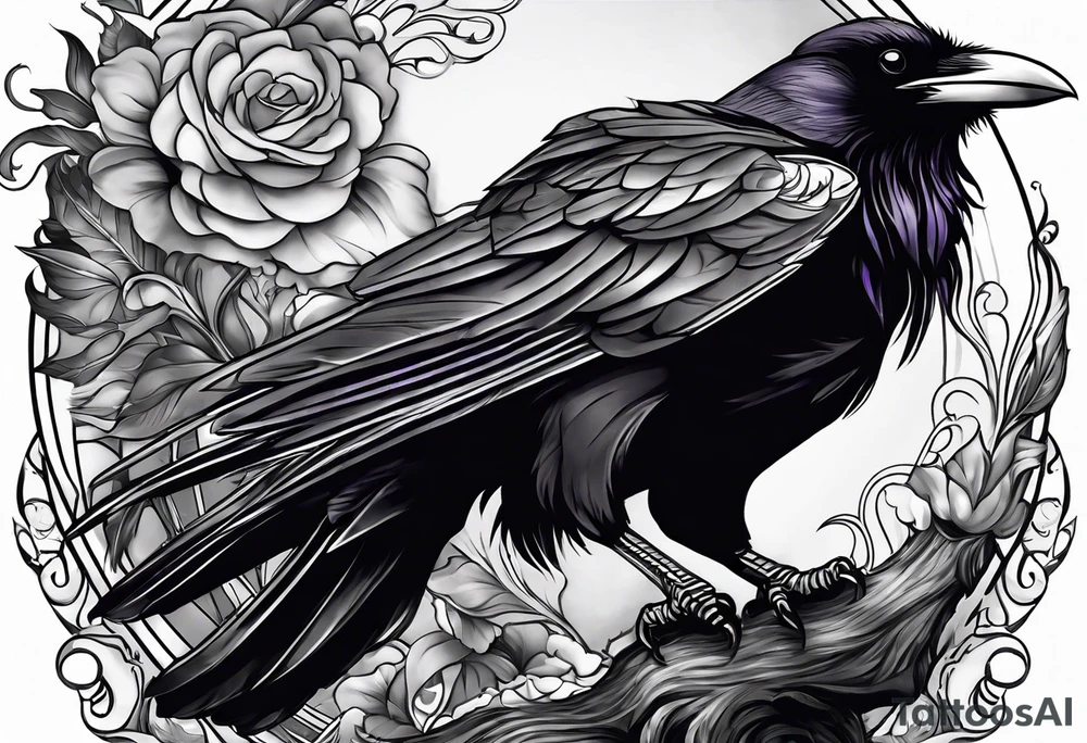 addiction recovery ravens tattoo idea