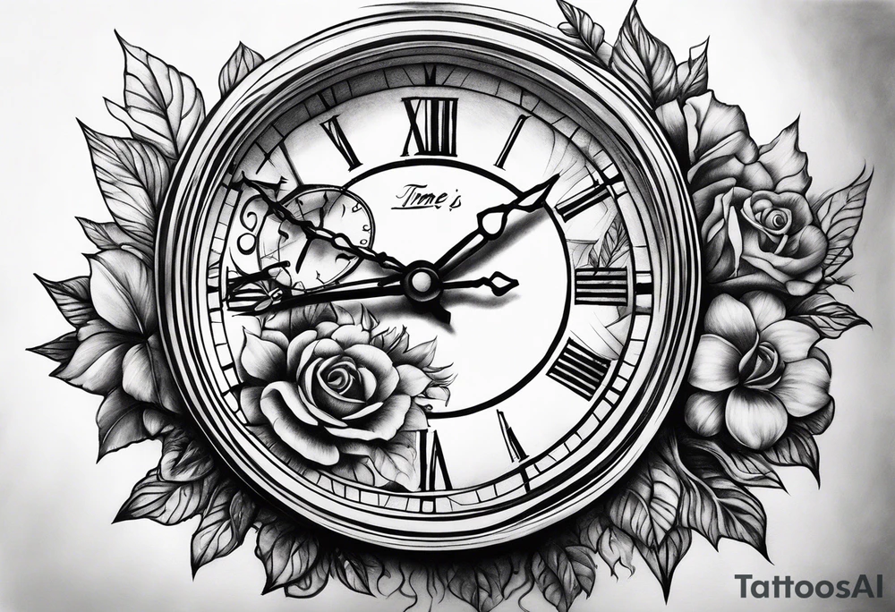 Time is lost tattoo idea