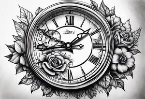 Time is lost tattoo idea