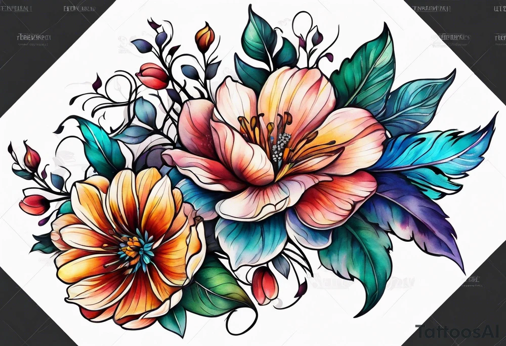 Flower tattoo idea