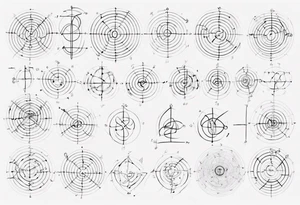 The mathematical friendship graph from graph theory that is cute, shape it like a 6,1 prime knot tattoo idea