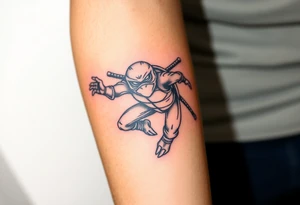 Flying ninja monkey turtle tattoo idea