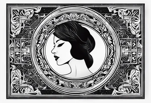 Twin flame. Make it small and minimalistic. Straight clean line border. Everything black and white minus the twin flame fire. tattoo idea
