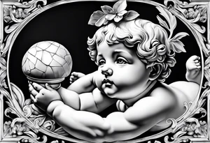 one putti by Michelangelo tattoo idea