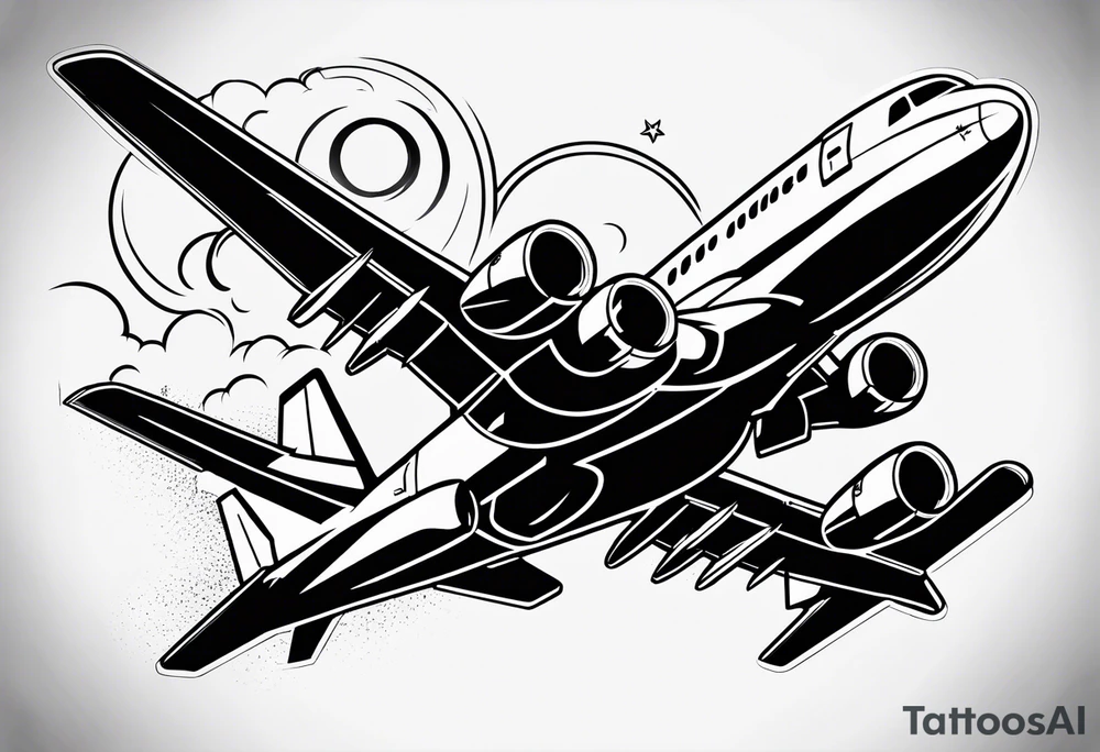 bomb from a plane tattoo idea