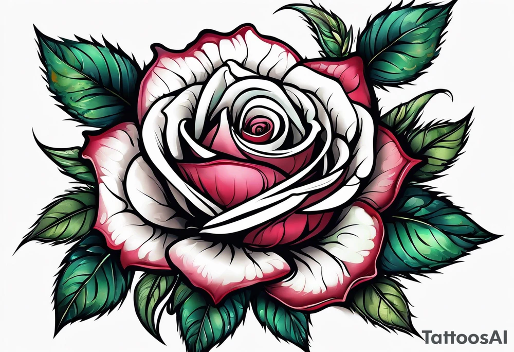 Sexy rose tattoo idea