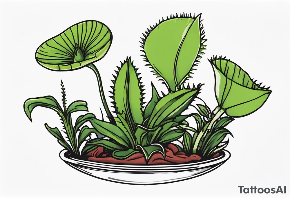 venus flytrap tattoo idea