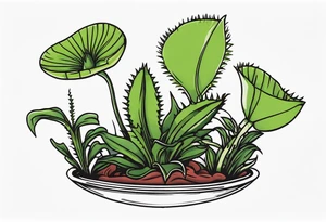 venus flytrap tattoo idea