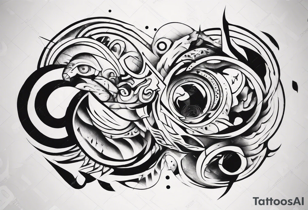 abstract tattoo for full arms tattoo idea