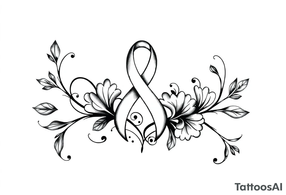 A mental health awareness tattoo for anxiety, depression and bipolar disorders tattoo idea