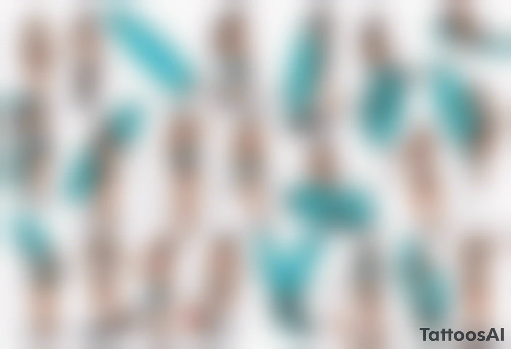 Kiteboarding girl tricks tattoo idea