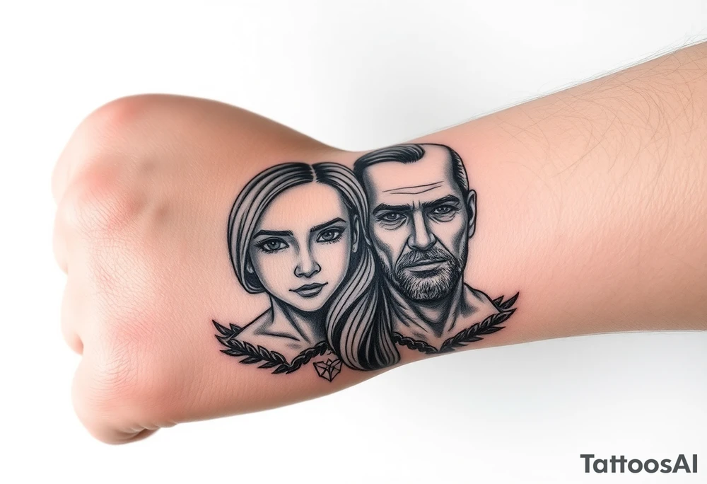 Game programming including my 2 daughters and my friend who passed away tattoo idea