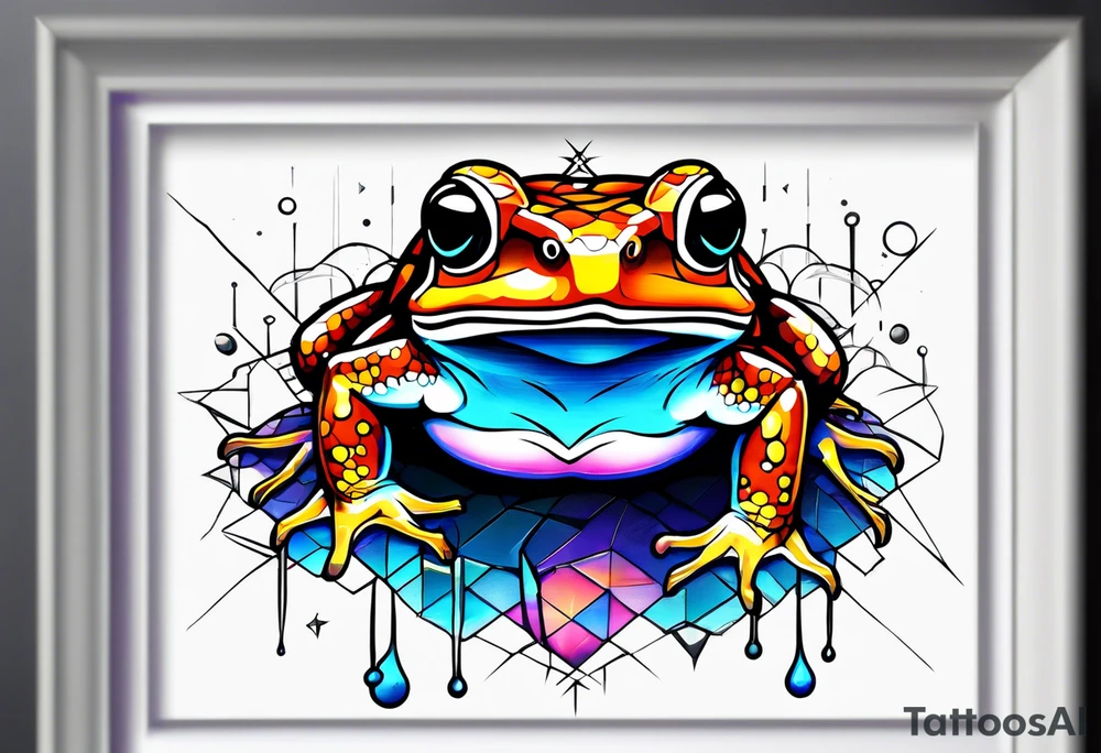 A toad in a thunderstorm tattoo idea