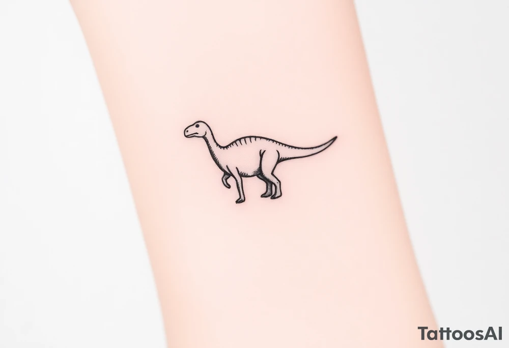 a baby brontosaurus tattoo idea