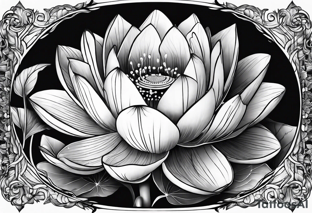 Lotusblume tattoo idea