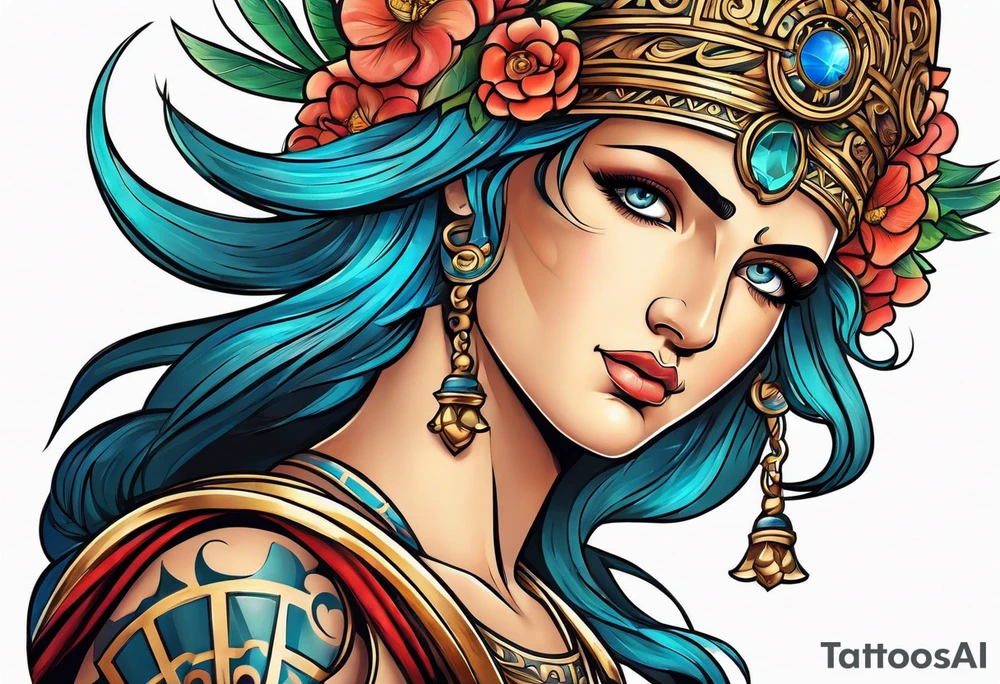 Greek god tattoo idea