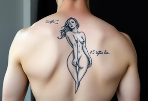Naked lady for leg tattoo idea