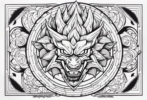 dragonball z tattoo idea
