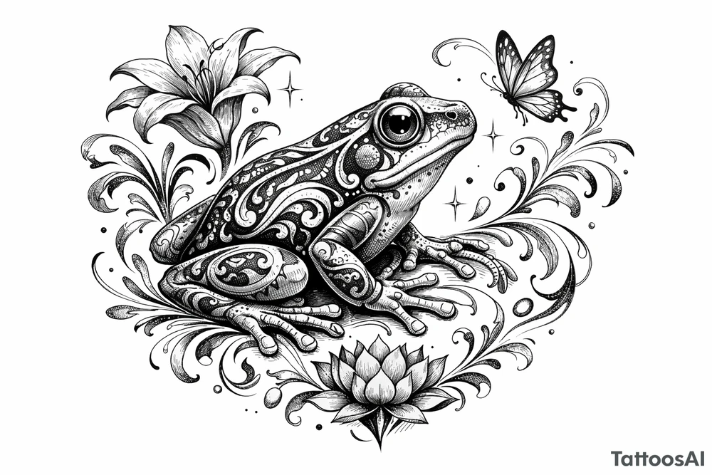 Frog tattoo idea