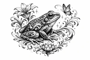 Frog tattoo idea