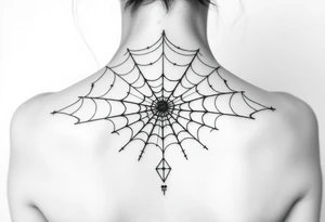 spiderweb tattoo idea