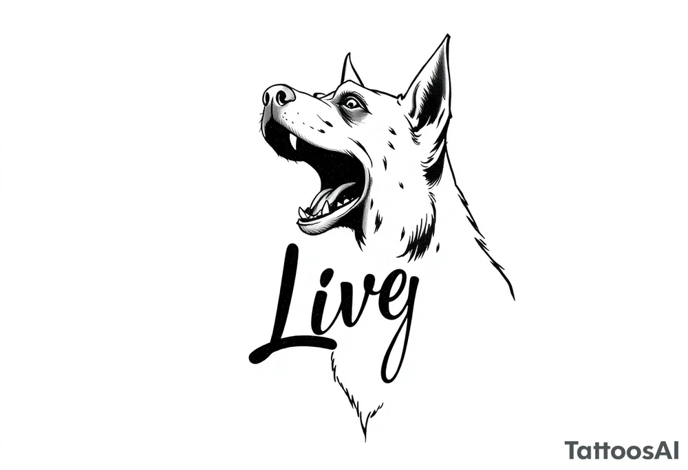 Long live dawg in a script tattoo idea